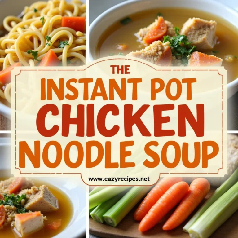 Instant Pot Chicken Noodle Soup: Easy & Fast Recipe
