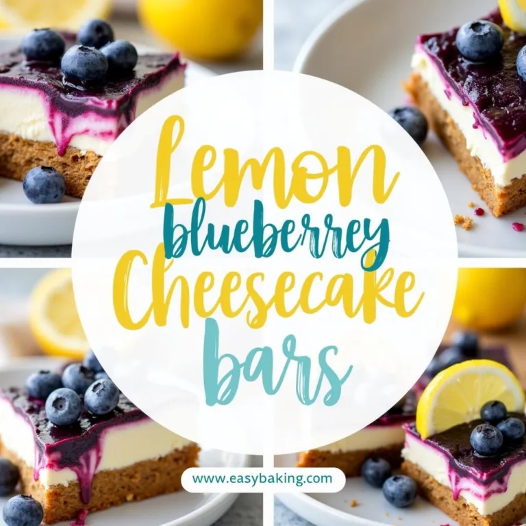 Lemon Blueberry Cheesecake Bars Recipe | Easy & Delicious