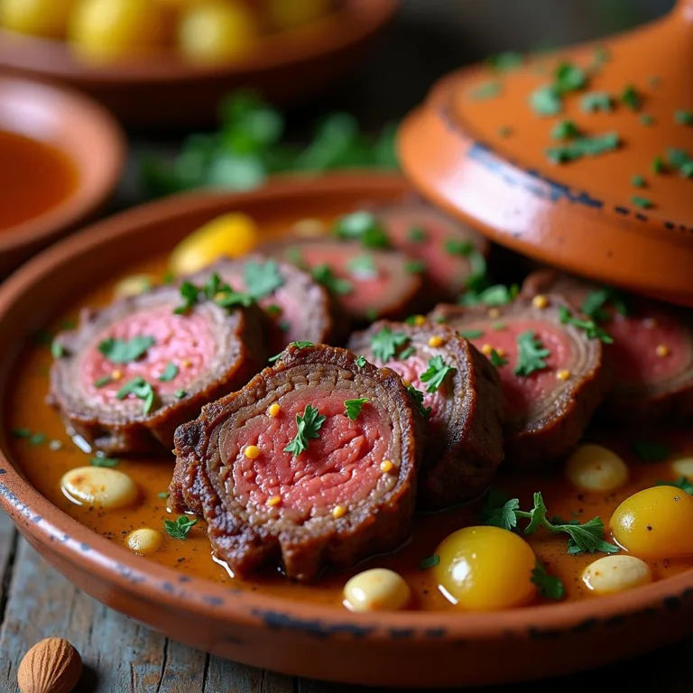 Moroccan Spiced Lamb Loin with Apricot & Almond Tagine: Authentic Recipe