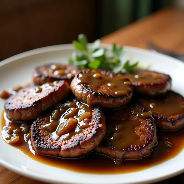 The Best Hamburger Steaks with Onion Gravy