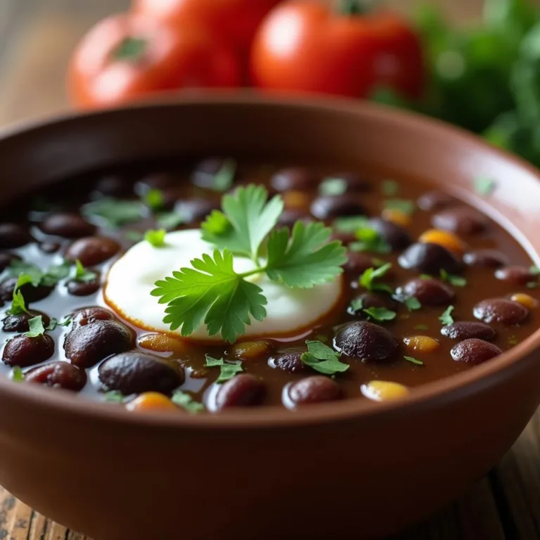 The BEST Black Bean Soup Recipe (Easy & Flavorful!)
